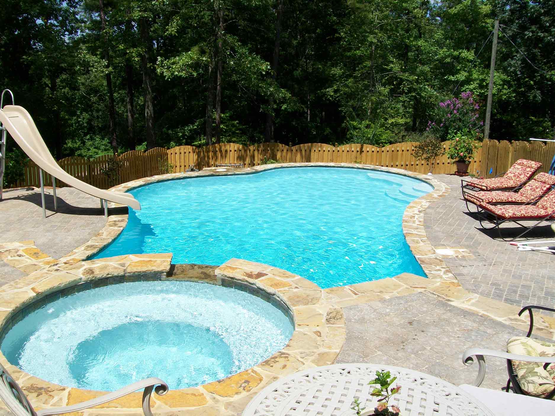 Custom gunite pool project 19