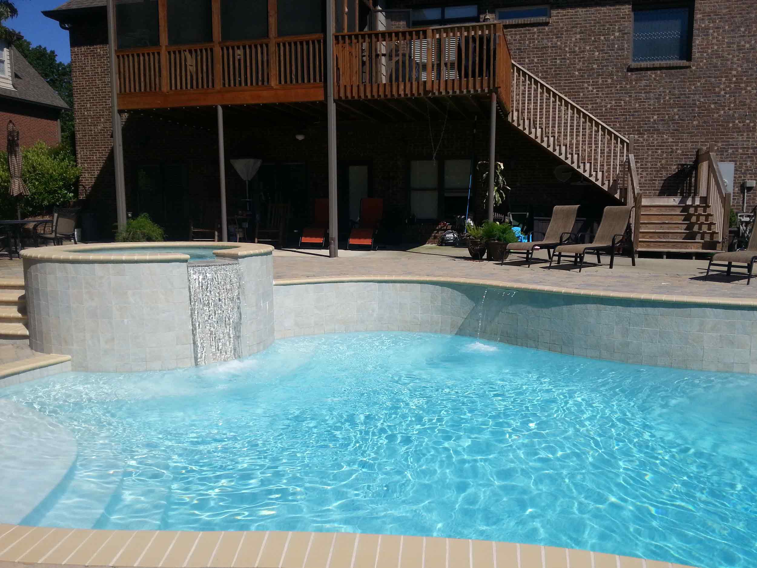 Custom gunite pool project 21