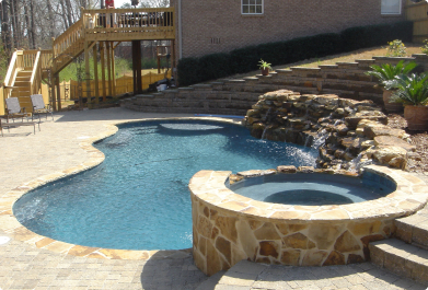 Custom gunite pool project 24